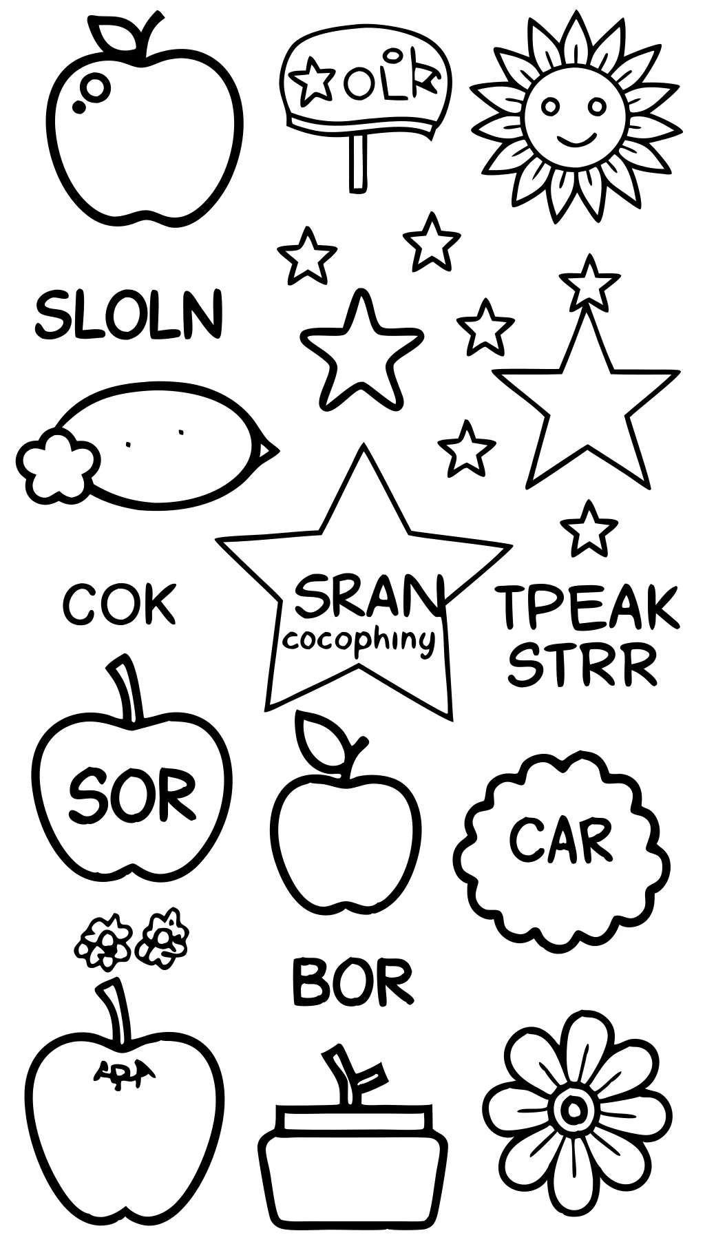 learning colors coloring pages